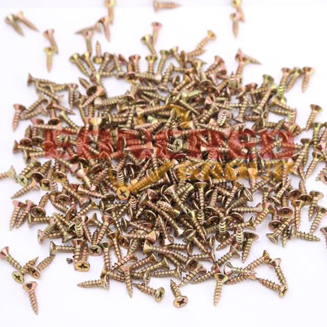 Yellow Zinc Torx Drive Double Countersunk Head Screw Wood Chipboard Screw