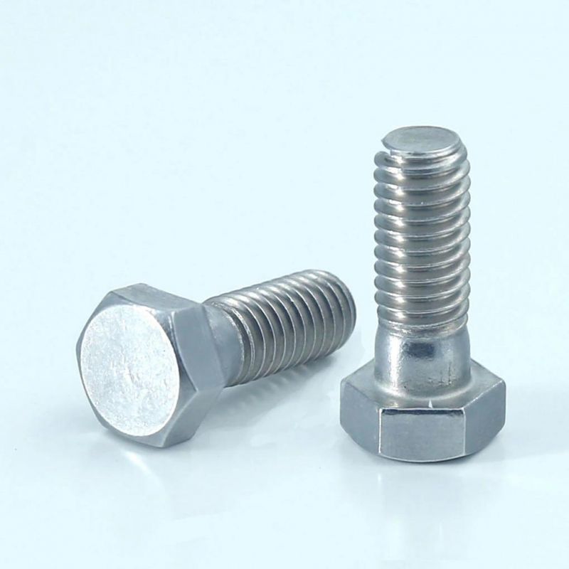 China Manufacturing Wholesale Price Grade 8.8 Bolt DIN931 DIN933 Metric Stainless Steel Galvanized Hex Bolt