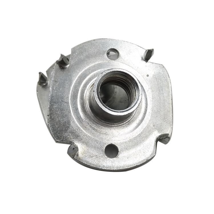 Four Claw Tee Nut DIN1624/DIN 1624 Wood Insert T Nut with Four Prong