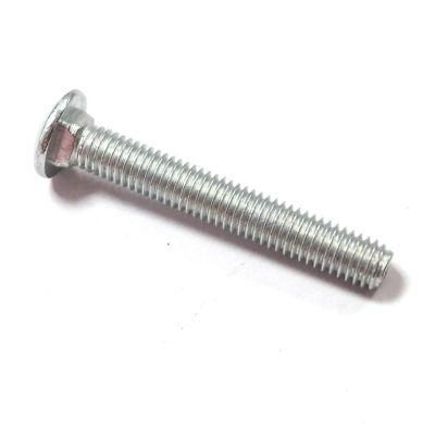 Steel White Zinc Plated Truss Round Head Square Neck Carriage Shoulder Bolts Screws