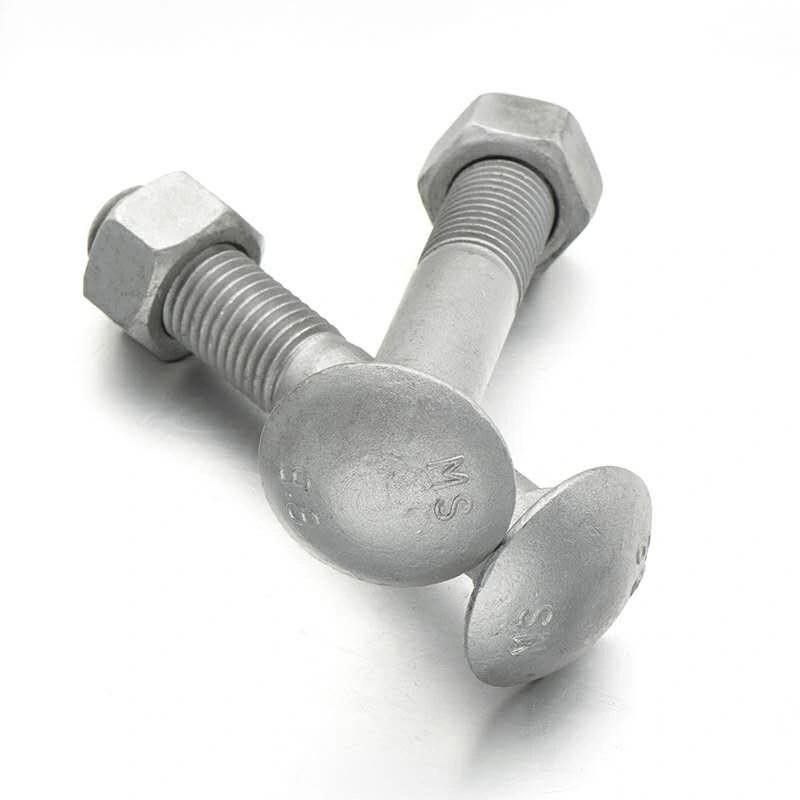 Carbon Steel Zp HDG Black Carriage Bolts Round Head Square Neck Bolts
