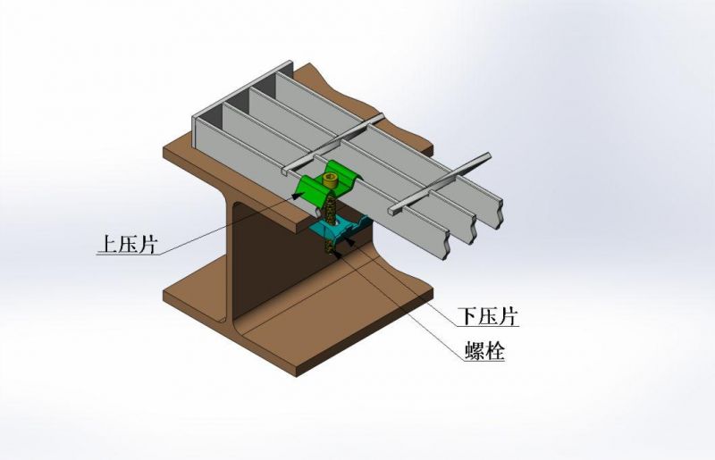 Galvanized Steel Grating Clips for Steel Grating Installation on Platform