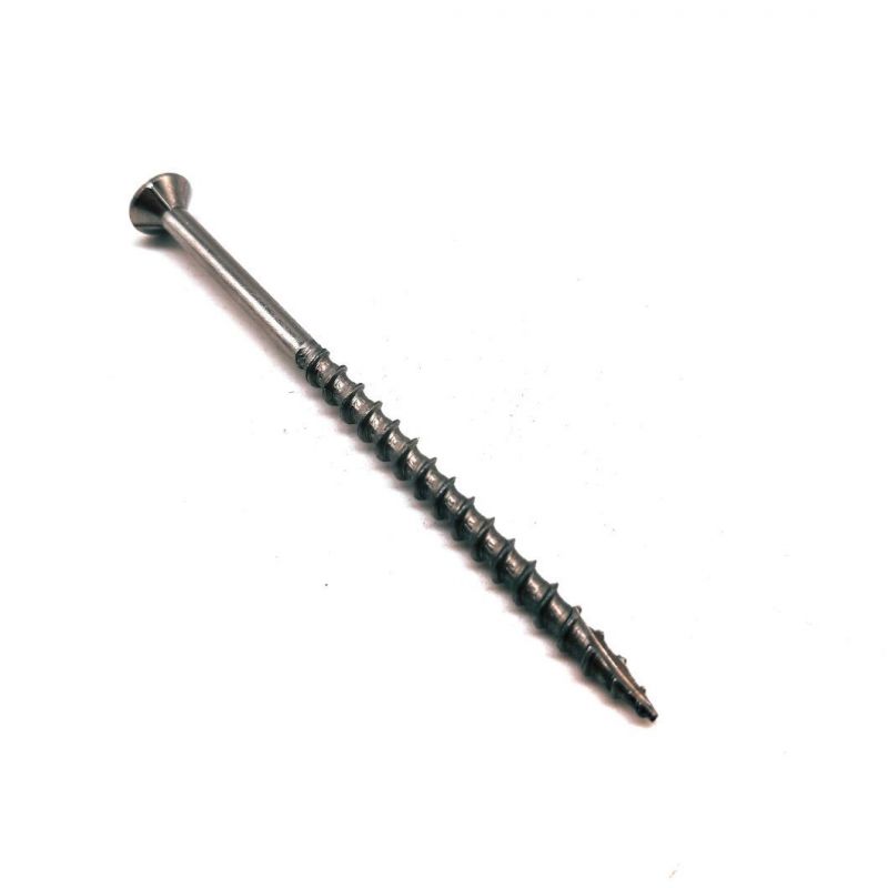 T17 Countersunk Square Head Chipboard Screw with 4 Ribs