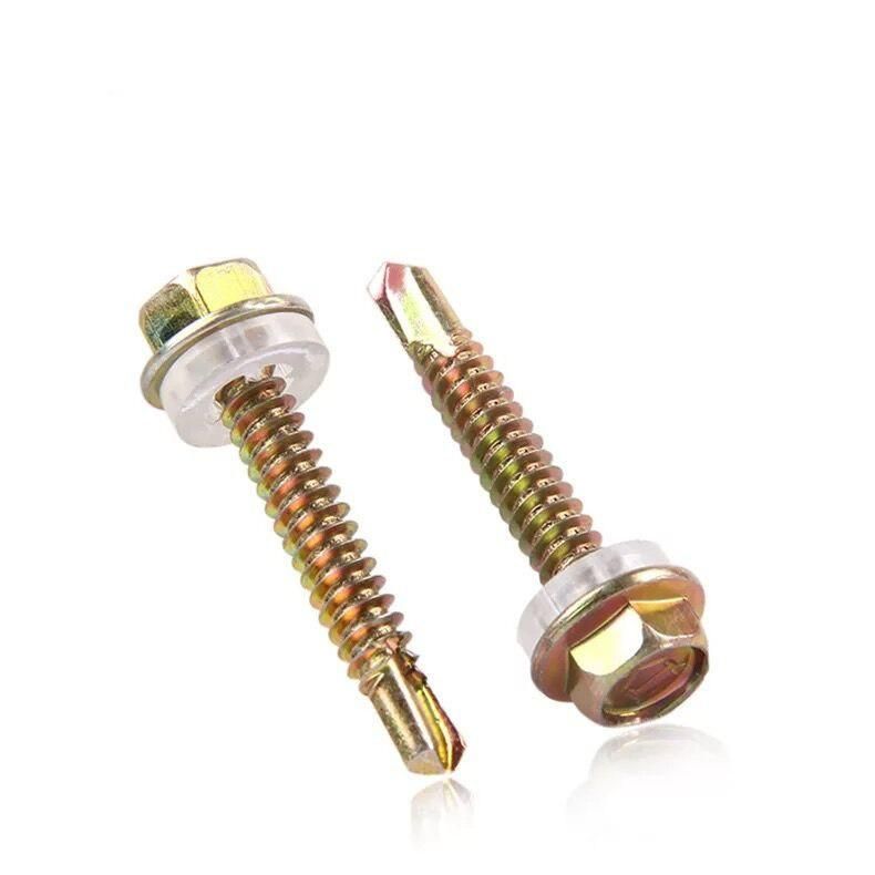 Yellow Hex Flange Self Drilling Screw From Guangzhou Supplier