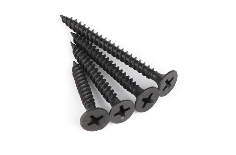#6 Phillips Drive pH Recess Horn Bugle Head Black Phosphate General Purpose Light Steel Drywall Screws with Fine Thread