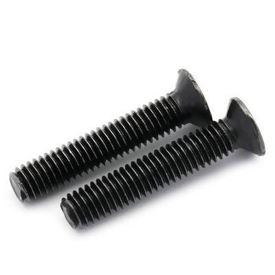 Black Carbon Steel Countersunk Head Cross Recess Machine Screw GB70-85