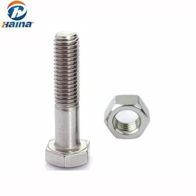 DIN933 M3 M4 M5 M6 M8 A2-70 Stainless Steel Hex Bolts
