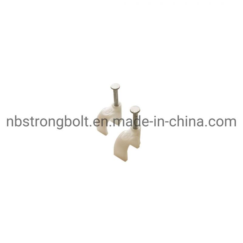 Cable Clips for Coax White Curve
