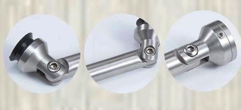 High Quality Stainless Steel Glass Fitting Glass Clamp Adjustable Wall to Glass Connector Glass Connector