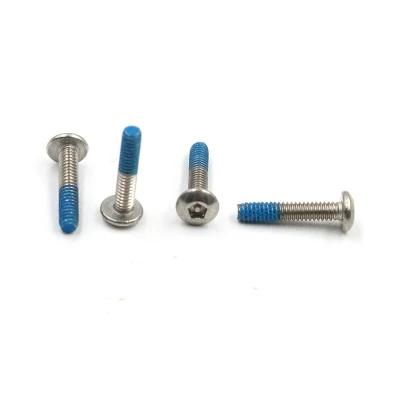 High Performance Stainless Steel 304 316 Button Head Anti-Theft Screw with Plated