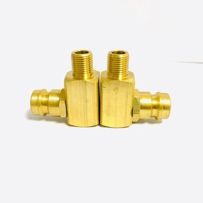 Hasco Mold Brass Male Thread Elbow Male Adaptor Tube Connector Quick Coupling Fitting