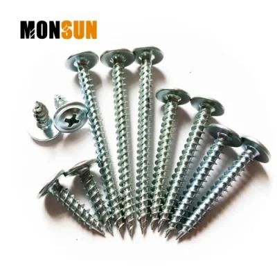 High Quantity Button Wafer Head pH2 Drive Zinc Phosphated Fastener Self-Tapping Drywall Screws for K-Lath