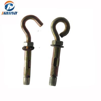 High Quality/Strength Carbon Steel /Zinc Plated Anchor Bolt (M4-M64) , Expansion Bolt, J Type /Hook Type Anchor Bolts