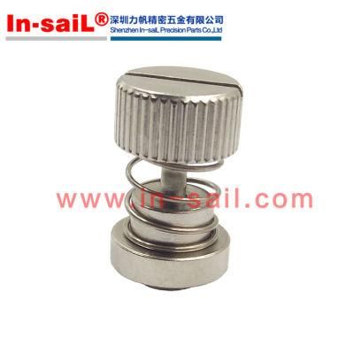 Captive Panel Screw-Low Profile Knob, Spring-Loaded PF30, PF31, PF32 - Metric