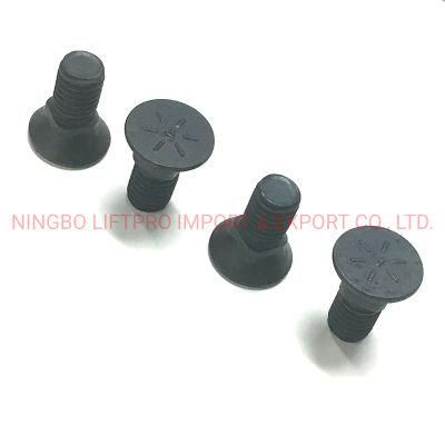 Black Flat Countersunt Head Plow Bolts with Nuts High Quality Small Qty