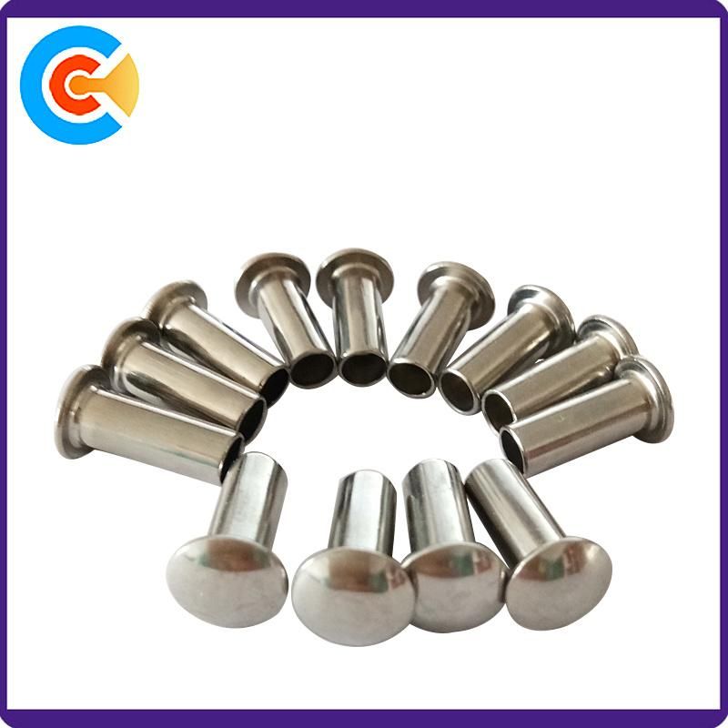 Customized Carbon Steel Mushroom Head Hollow Tubular Rivets Blind Rivet