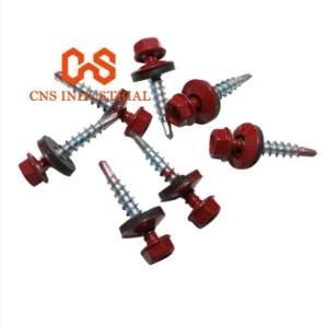 Hex Head Self Drilling Screw Roofing Screw Tek Tapping Screw with Rubber Washer