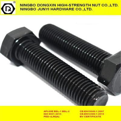 Black DIN933 12.9 Full Thread Hex Bolts