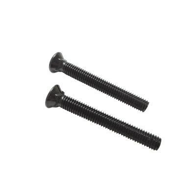 Flat Countersunk Square Neck Bolt with Black
