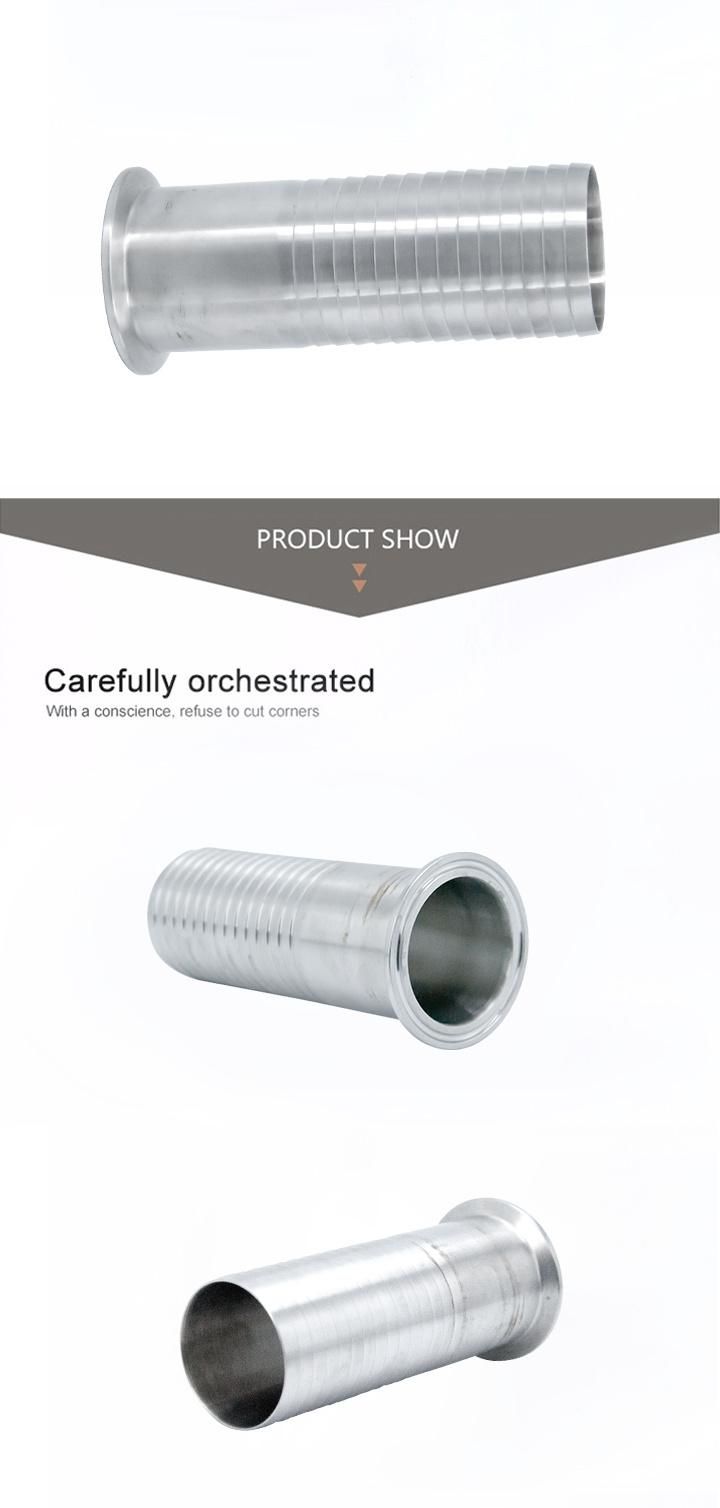 1-1/2" Stainless Steel Hygienic Clamp Hose Adaptor