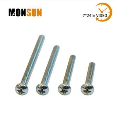 Bzp Round Philips Head Electricians Machine Screw