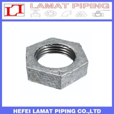 En10242/ASTM Galvanised/Black Malleable Cast Iron Back Nut