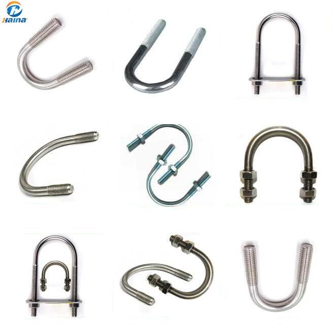 Stainless Steel L Bolt, J Bolt, U Type Bolt Hook Anchor Bolt / U Bolt