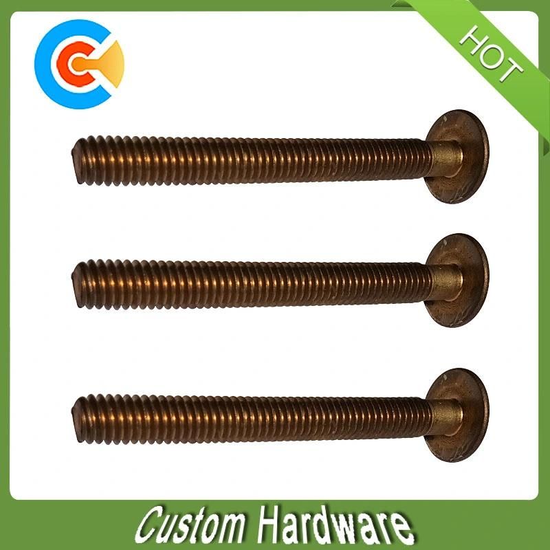 Brass Slotted Cheese Head Machine Screw Customized Round Head Brass