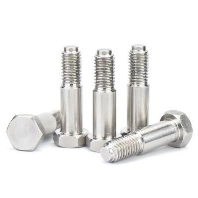 304 Stainless Steel GB 27 Hexagonal Head Half Thread Screw Bolts with Dog Point