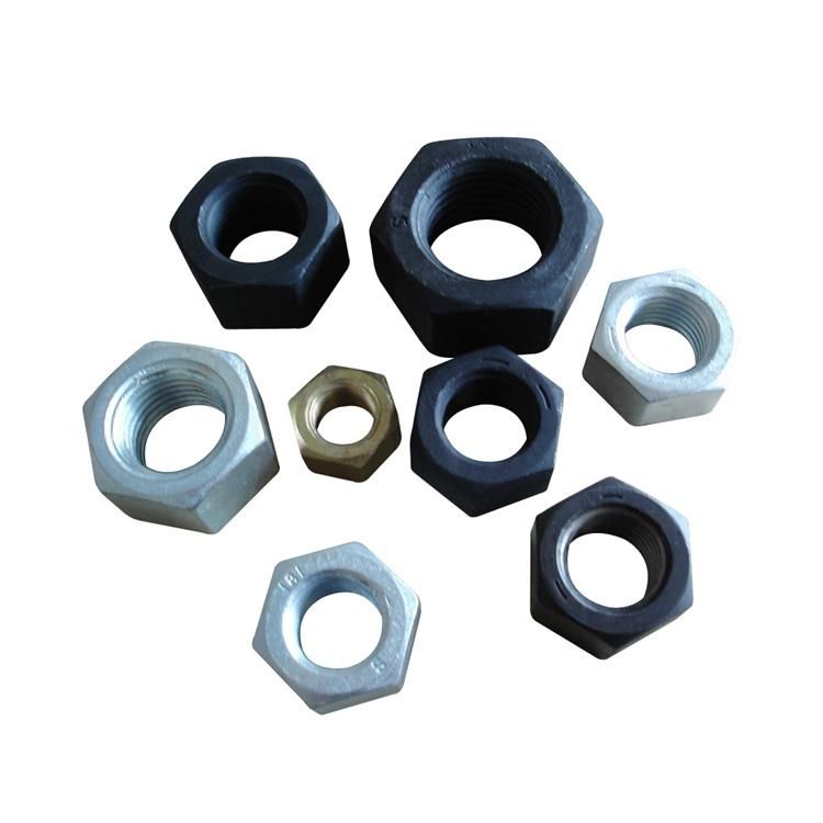 ASTM 18.2.2 Hex Nut Hex Head Nut Carbon Steel Zinc Plated Galvanized