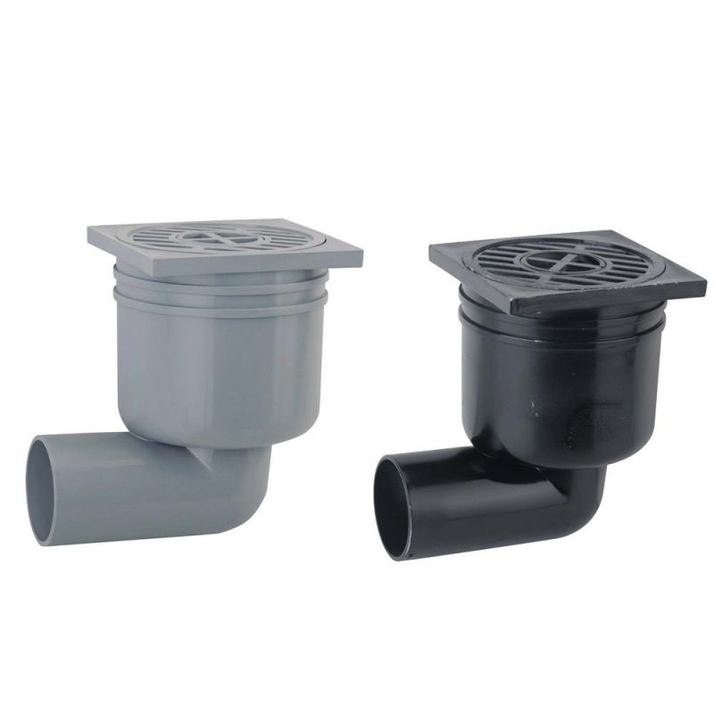 Htpp Plastic 10X10cm Floor Drain Linear/Angle Type Square Shower Floor Drain