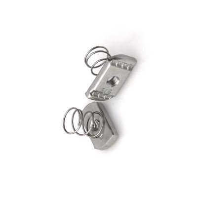 T Slot Nut with Spring Leaf for Aluminium Profile Leaf Spring Nut