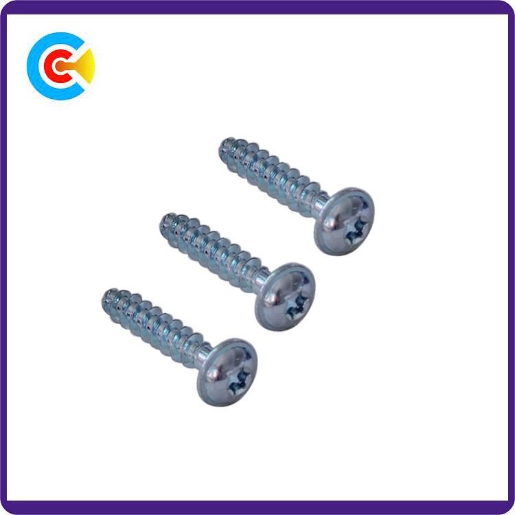 GB/DIN/JIS/ANSI Carbon-Steel/Stainless-Steel Plum Flat Head Flat Tail Imperial Self-Tapping Screws