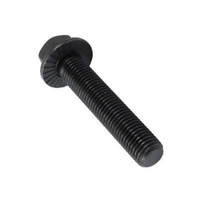 Custom DIN6921 Grade8.8 Hex Head Flange Bolt Black Zinc Large Flange Bolts and Nut