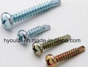 Self Drilling Screw Pan Head Screw Color Zinc Plated Fastener