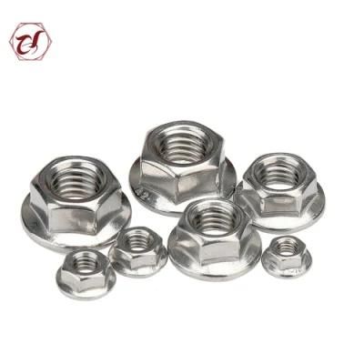 Stainless Steel A2-70 DIN6923 Hex Flange Serrated Nut/Serrated Flange Nut