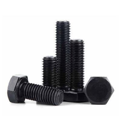 Black - Grade10.9 - M12 - En 14399 Hr/Hv - Heavy Hexagon Head Bolt/Heavy Hex Bolt - Carbon Steel - 42CrMo/B7