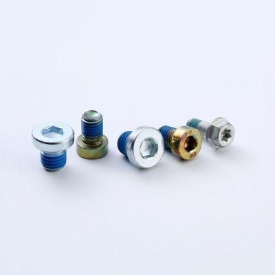 Round Head Glue Blue Patch Thread Screw, Hexagon Socket Round Head Half Thread Screw, Soket Head Cap Screw, Socket Hexagon Screws