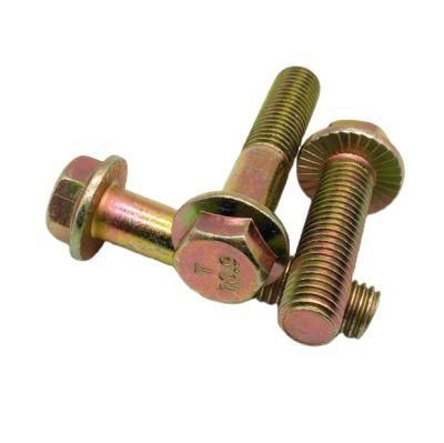 Standard DIN6921 Hex Flange Bolt Class/Grade 4.8 4.8 8.8 10.9 12.9 with Zinc Plating