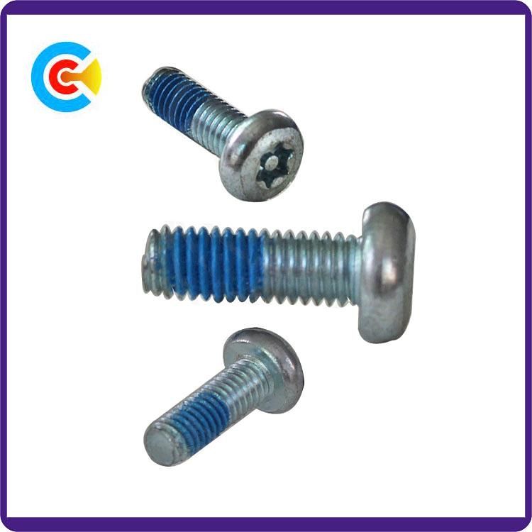 DIN/ANSI/BS/JIS Carbon Steel Pan Head Torx Screw Security Torx Screws
