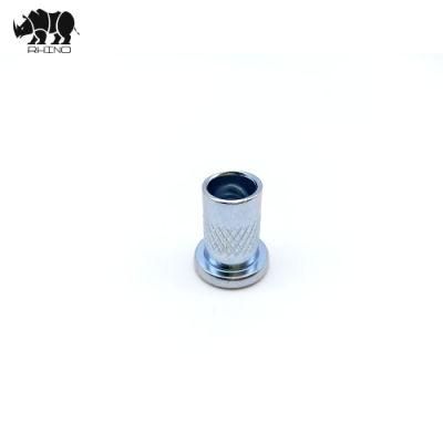 Flat Head Furniture Nut, Zinc Plated, Rivet Nut