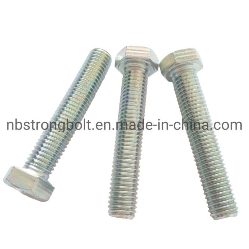 DIN933 Gr. 8.8 Hex Bolt with Zp