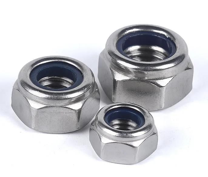 Stainless Steel Hex Nylon Insert Lock Nuts DIN985 Nylon Locking Nut