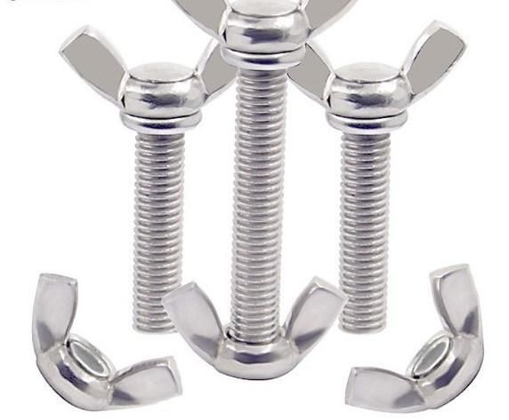 304 Stainless Steel Butterfly Wing Screw Head Thumb Bolt