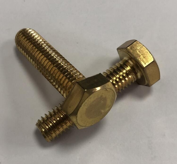Hex Bolt Full Thread Brass Material