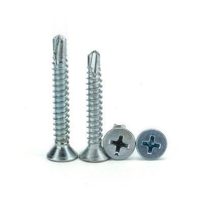 DIN 7504 (P) Cross Recessed Countersunk Head Drilling Screws with Tapping Screw