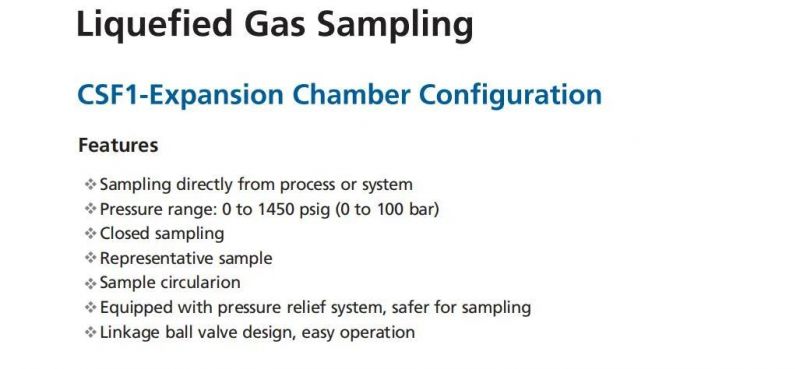 Liquefied Gas Sampling Sample Gas System