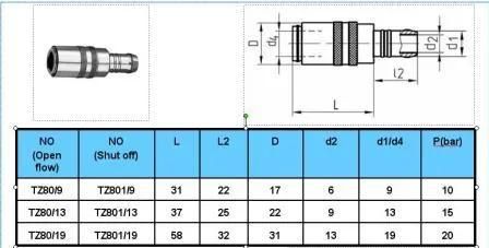 Hasco Mold CNC Lathe Brass Quick Coupling From China