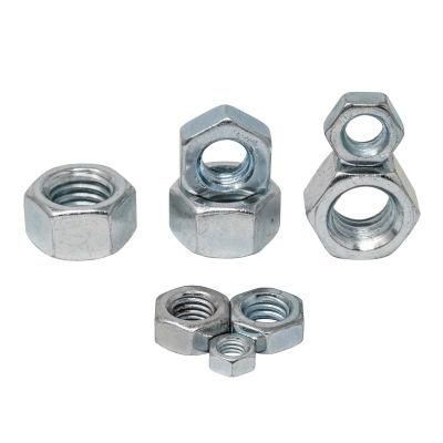 China Factory Supply Hexagon Nut Hex Nuts DIN934 Zinc/Brass Plated