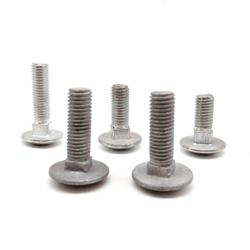 Zinc/Galvanized Carriage Bolt/ Mushroom Head Square Neck Bolts